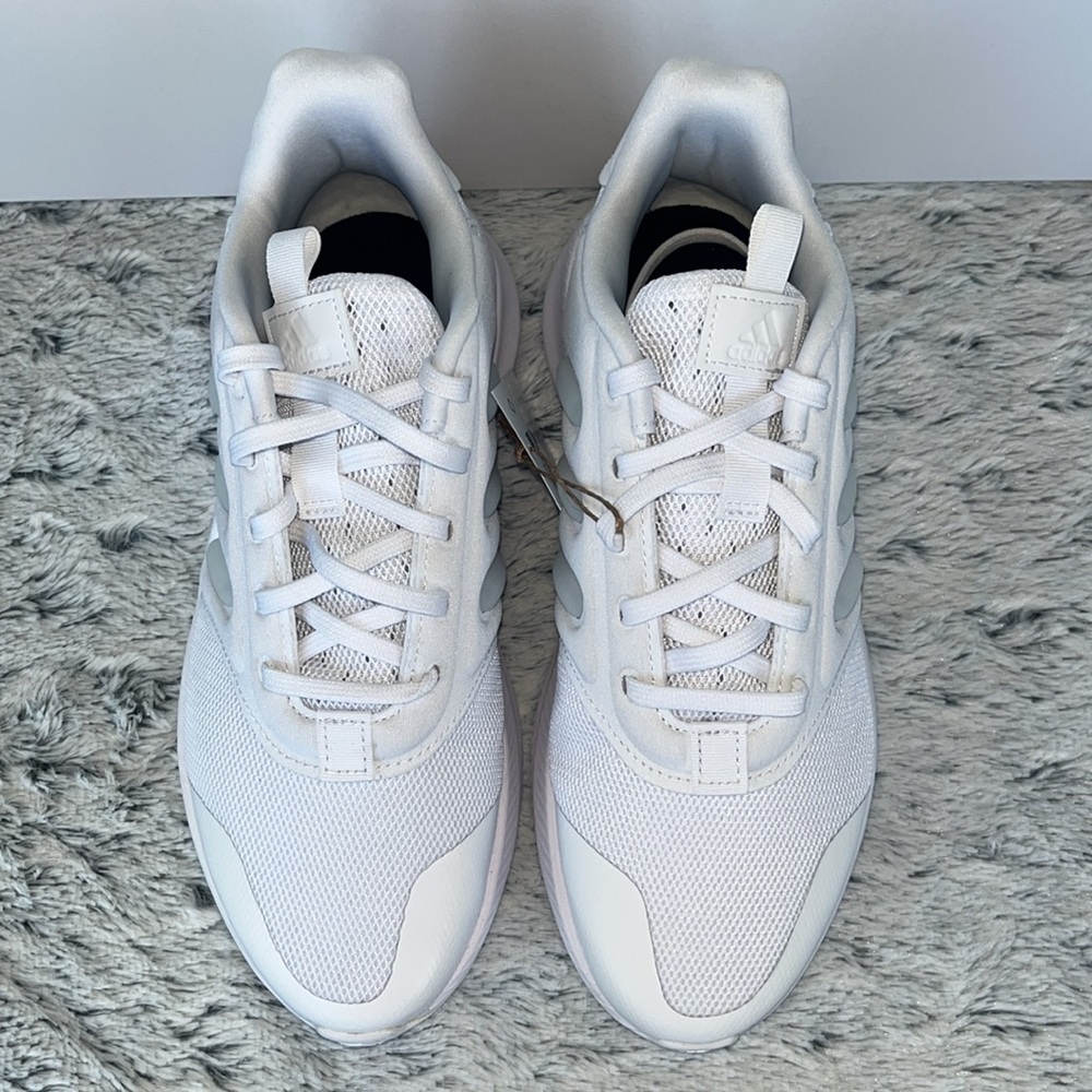 Youth 6 Adidas X_PLRPHASE J White on White Running Shoes - Picture 6 of 11